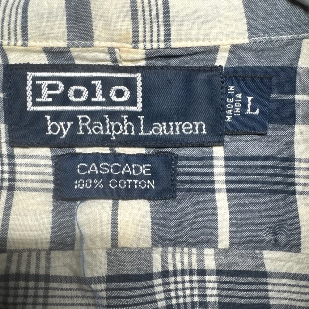Polo Ralph Lauren Cascade Plaid Cotton Button Down‎ Shirt Men's Large Heritage - Picture 3 of 7